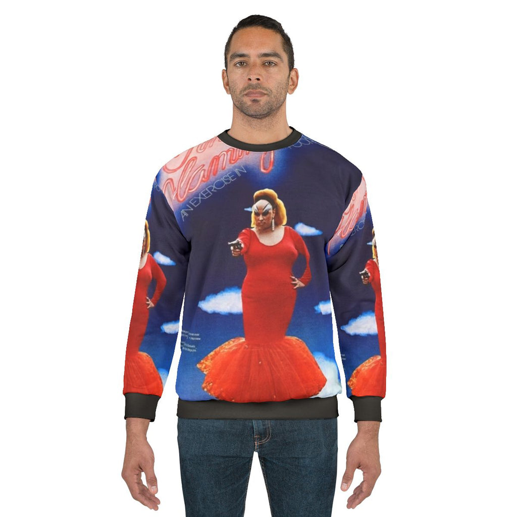 Vintage pink flamingos john waters comedy sweatshirt