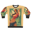 Anime-style pinup devil design on a comfortable sweatshirt
