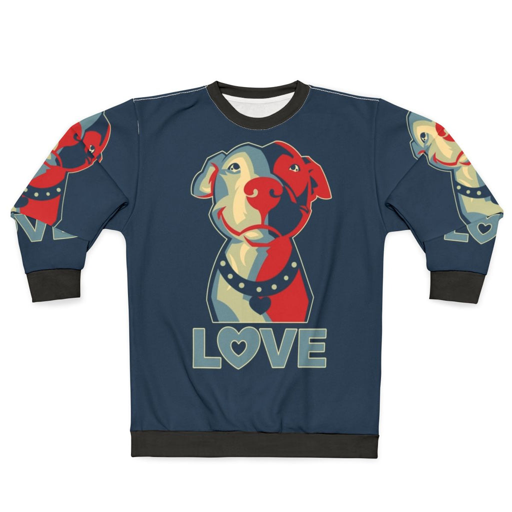 Pitbull Love Sweatshirt for Dog Lovers