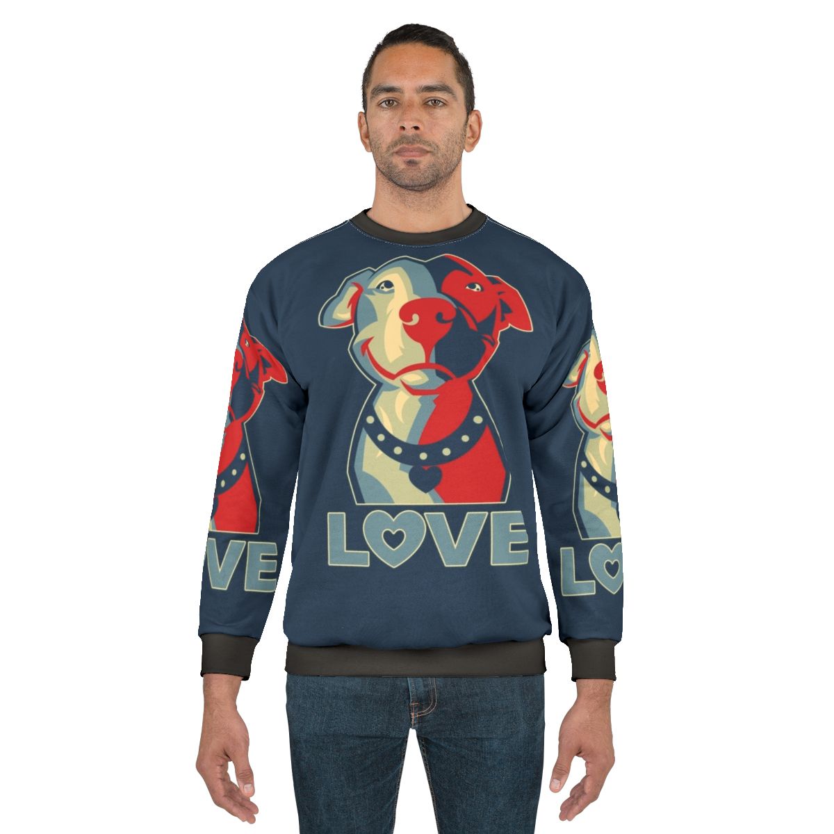 Pitbull Love Sweatshirt for Dog Lovers