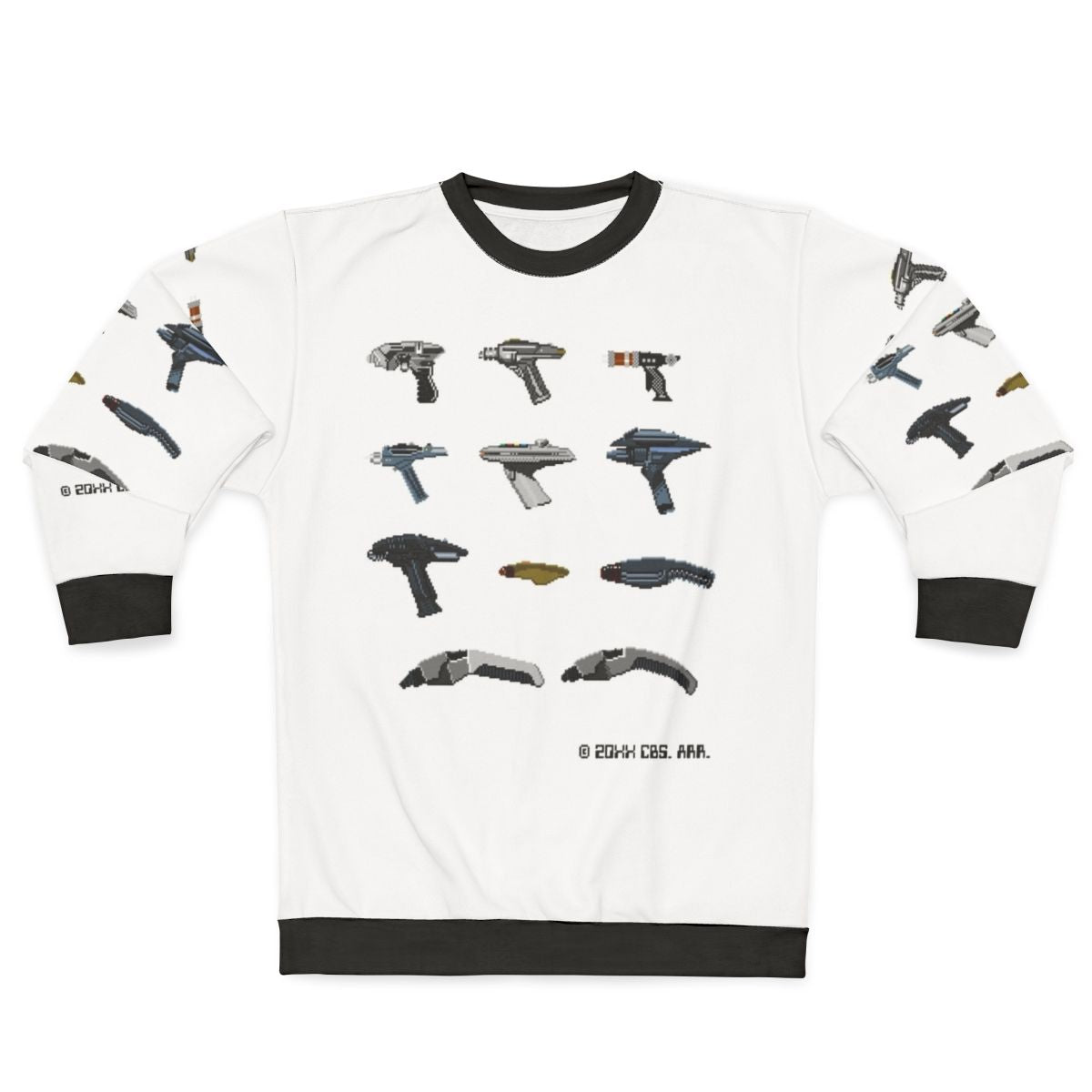 Pixel Star Trek Weapons Sweatshirt