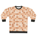 Pixelated sweatshirt with censored nudity design