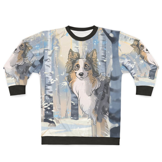Pixie sweatshirt for dogs, featuring a border collie or australian shepherd