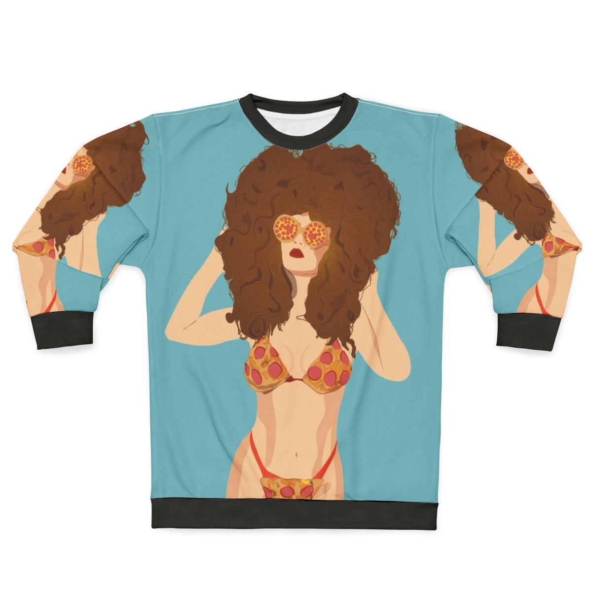 Pizza Bikini Girl Sweatshirt