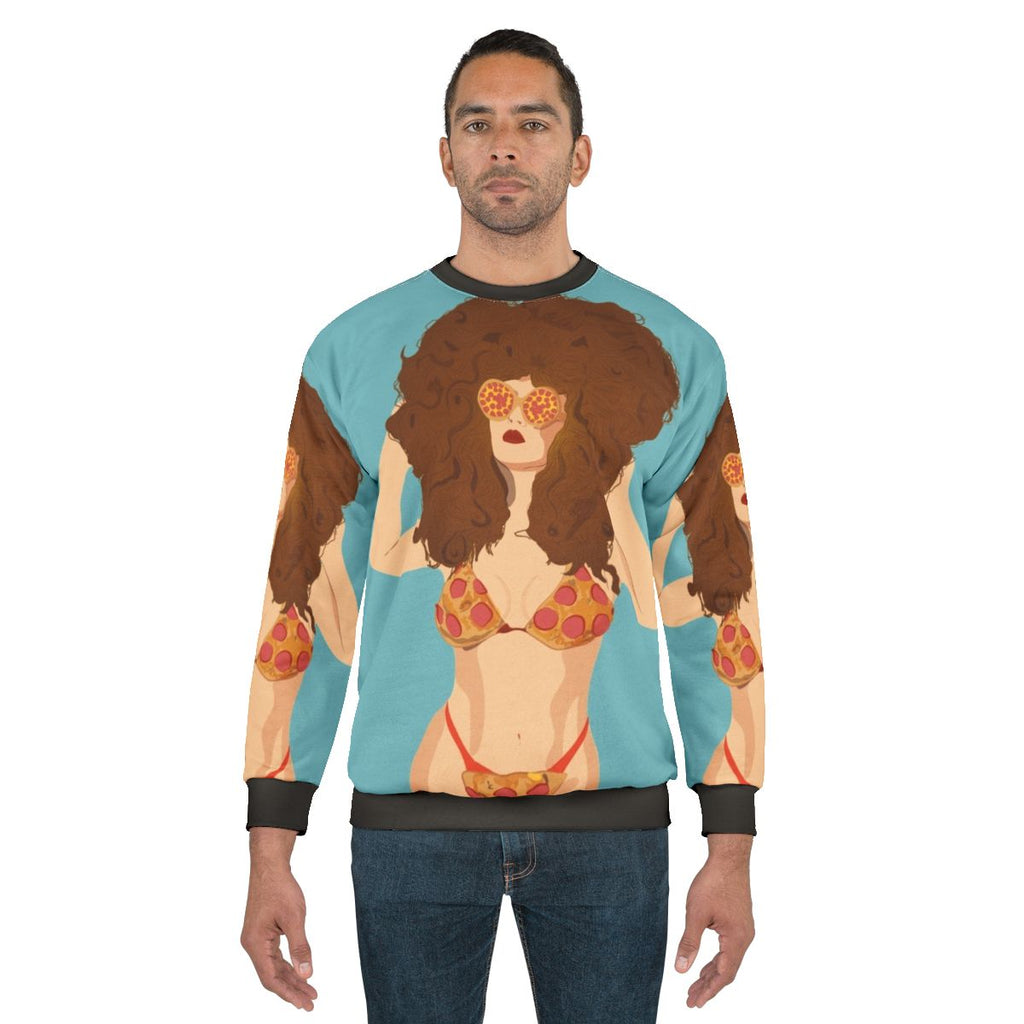 Pizza Bikini Girl Sweatshirt