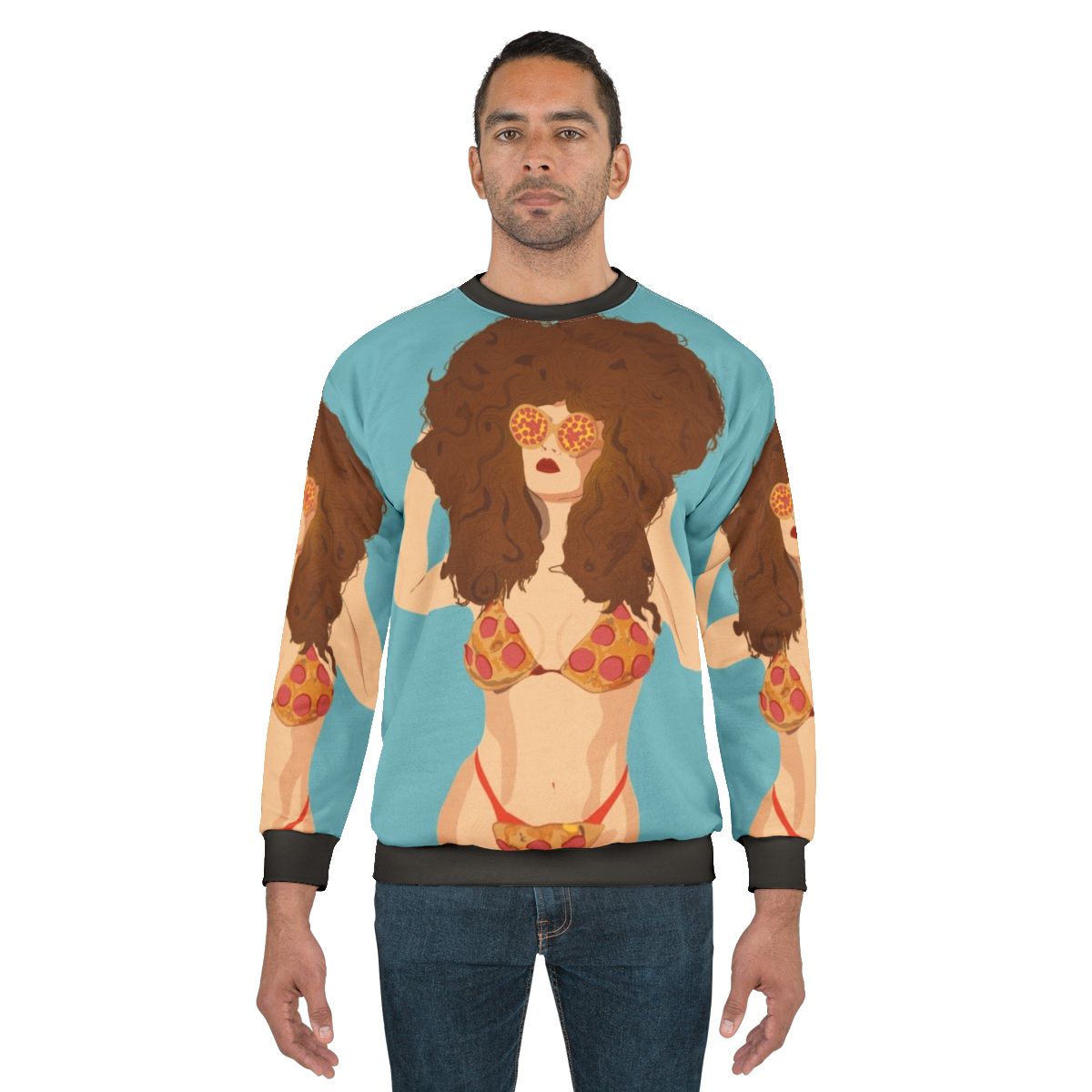 Pizza Bikini Girl Sweatshirt