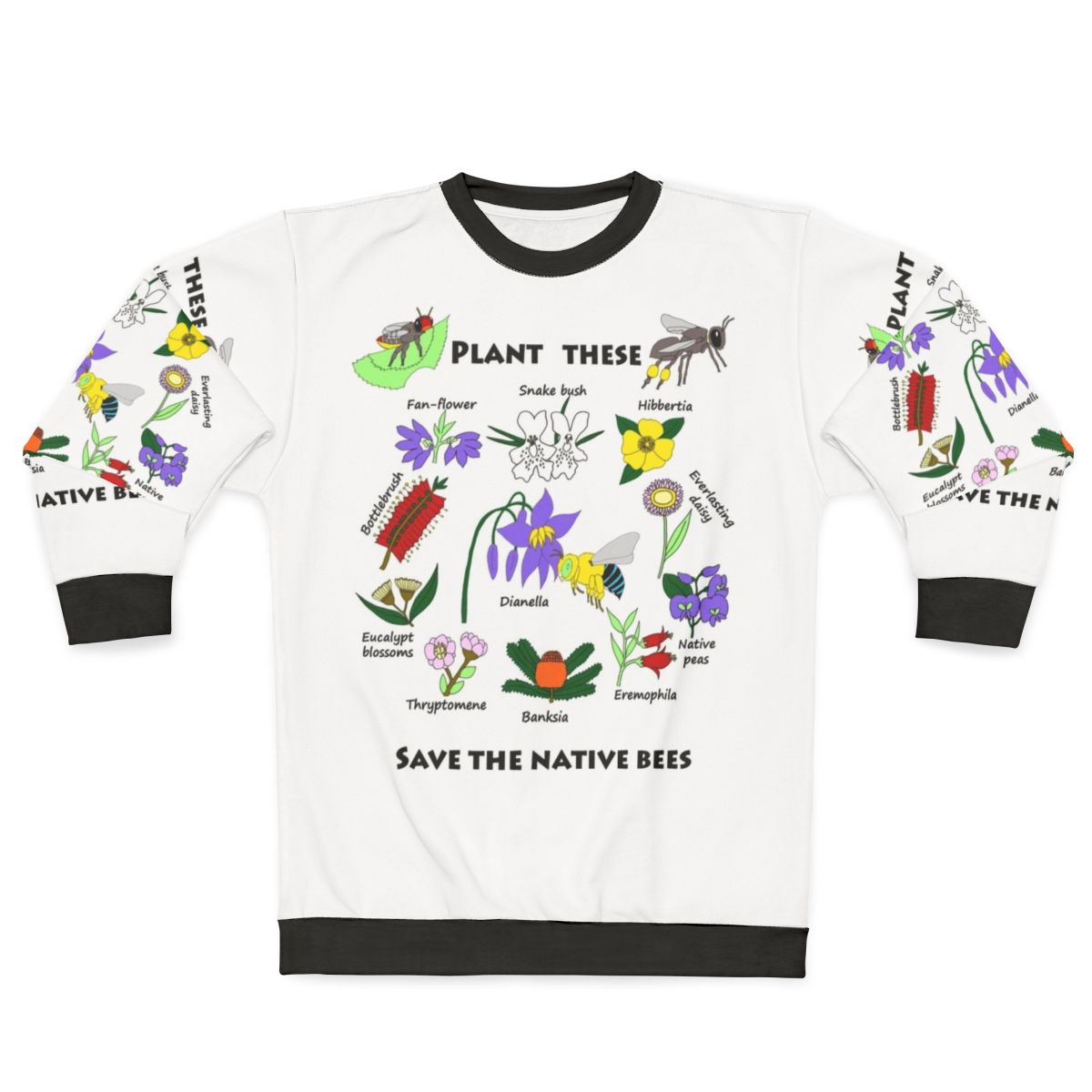 Save the Native Bees Eco-Friendly Sweatshirt