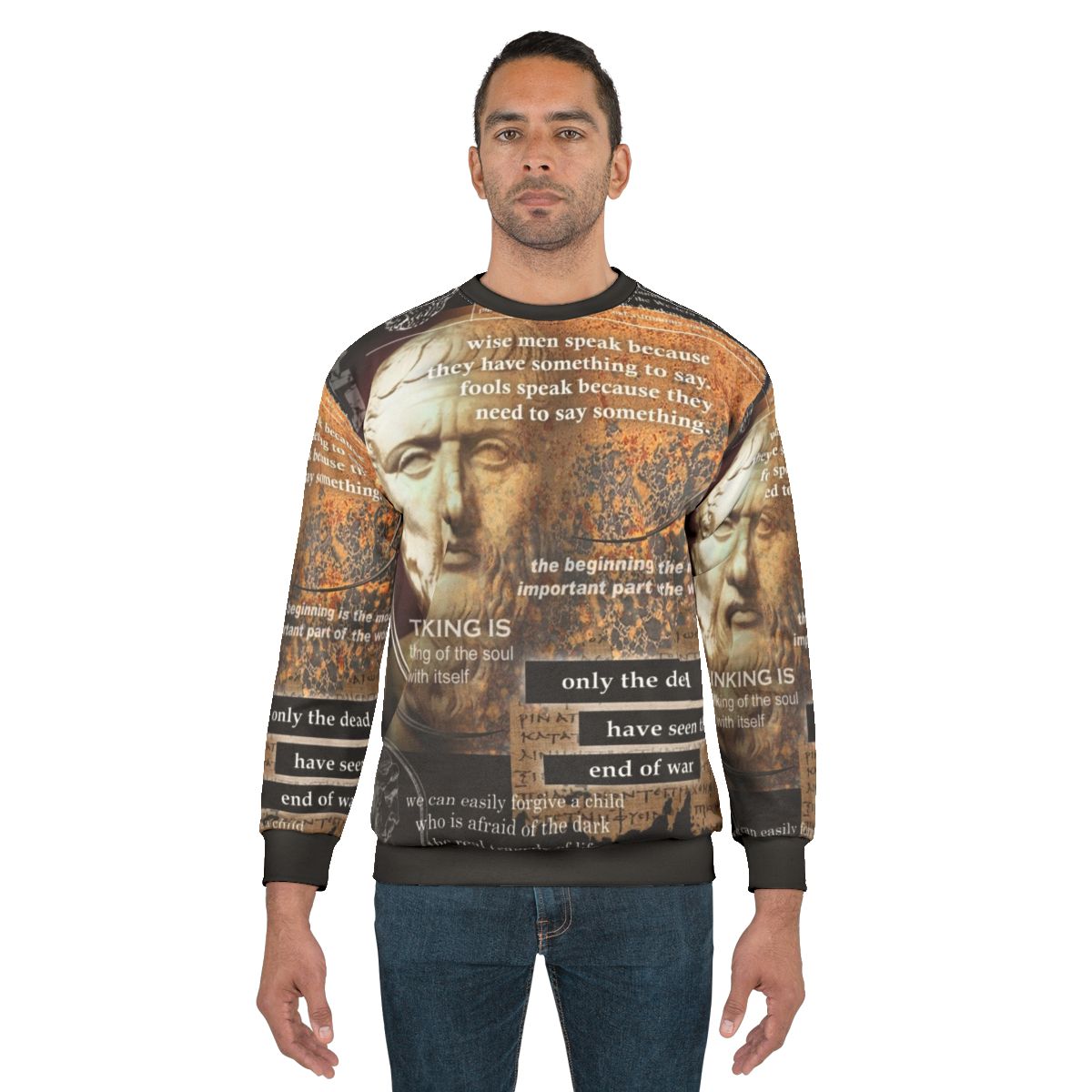 Plato Sweatshirt featuring the famous ancient Greek philosopher