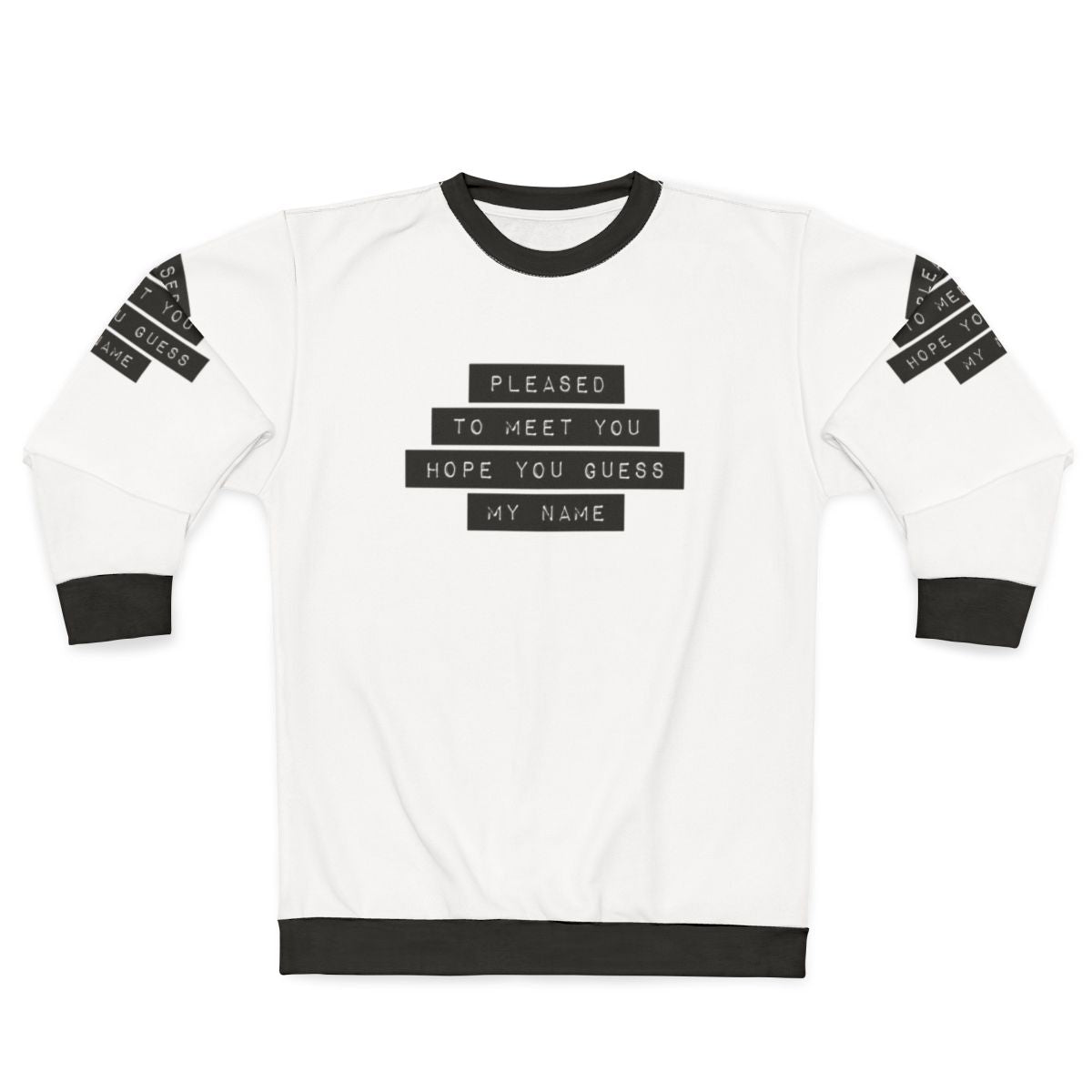 Classic rock 'Pleased to Meet You' sweatshirt