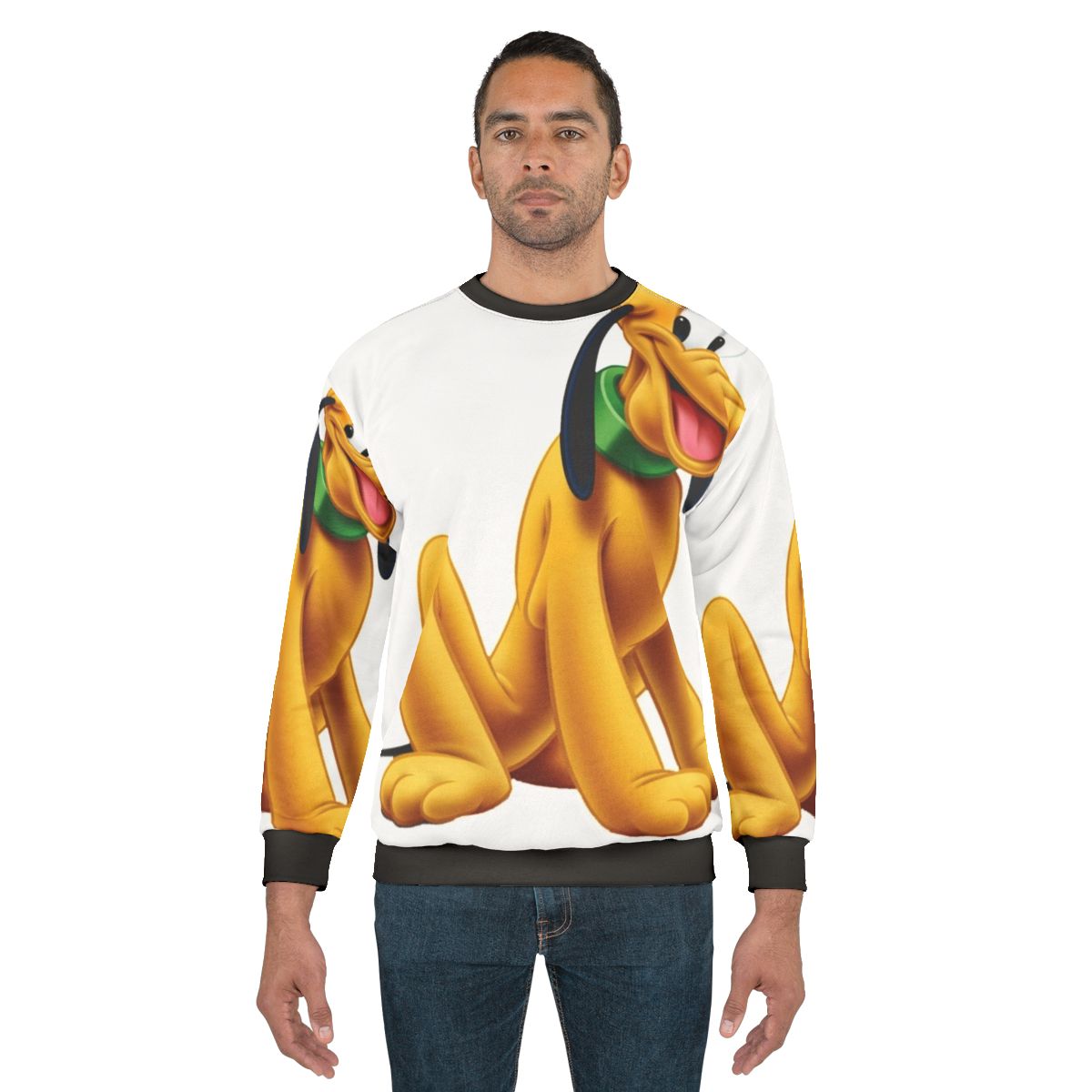 Mickey Mouse's Loyal Pet Dog Pluto on Sweatshirt