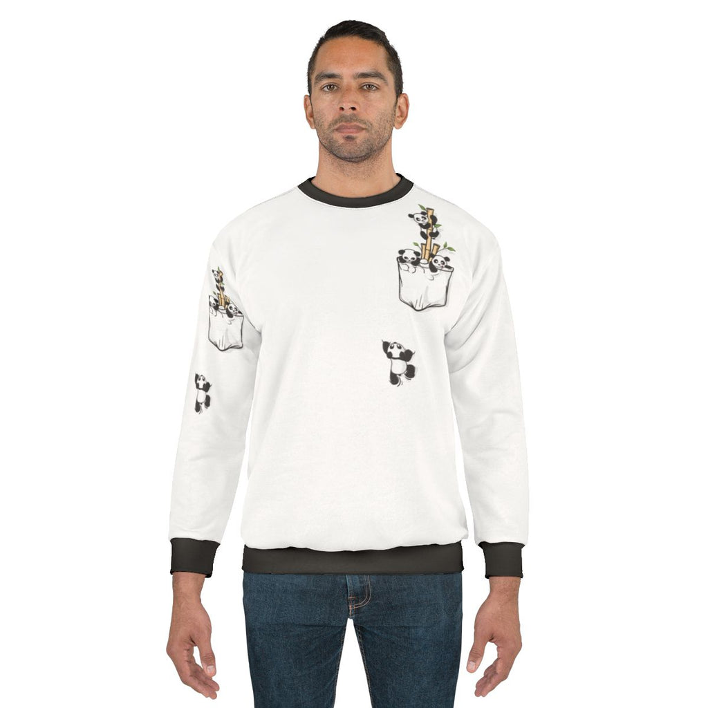 Pocket Pandas Sweatshirt featuring a cute and adorable panda design
