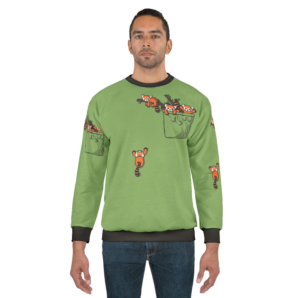 Pocket Red Panda Bears Sweatshirt