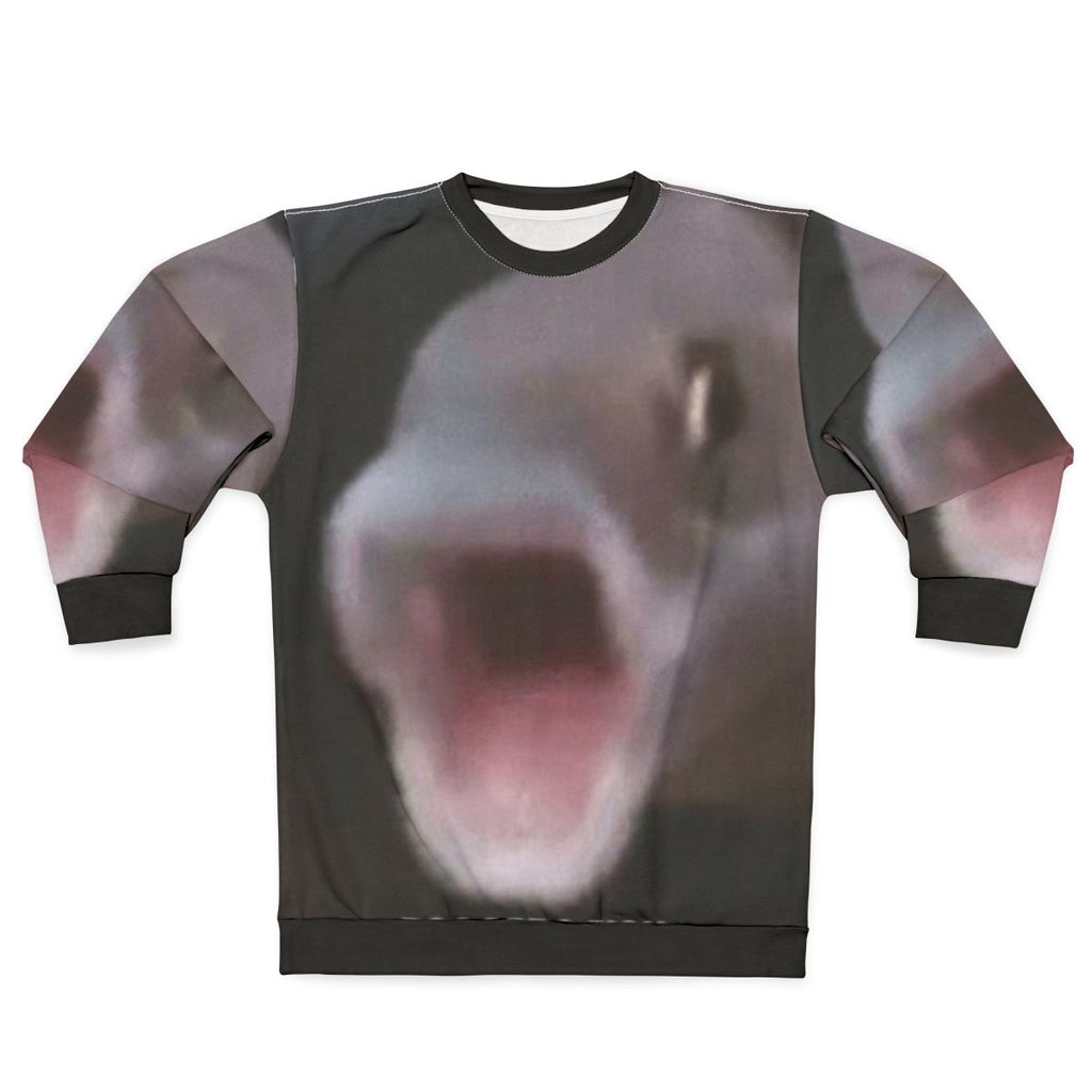 Pog Fish Poggers Fish Sweatshirt with Kawaii Ocean Creatures