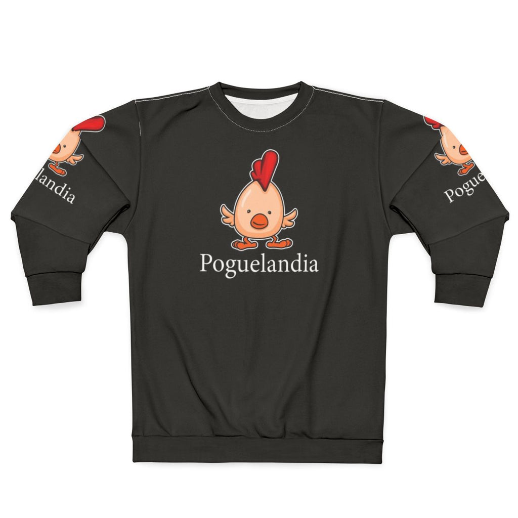 Poguelandia Flag Sweatshirt with Funny Graphic Design