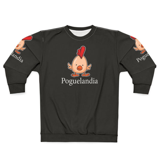 Poguelandia Flag Sweatshirt with Funny Graphic Design