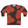 Poinsettia Christmas Flower Sweatshirt