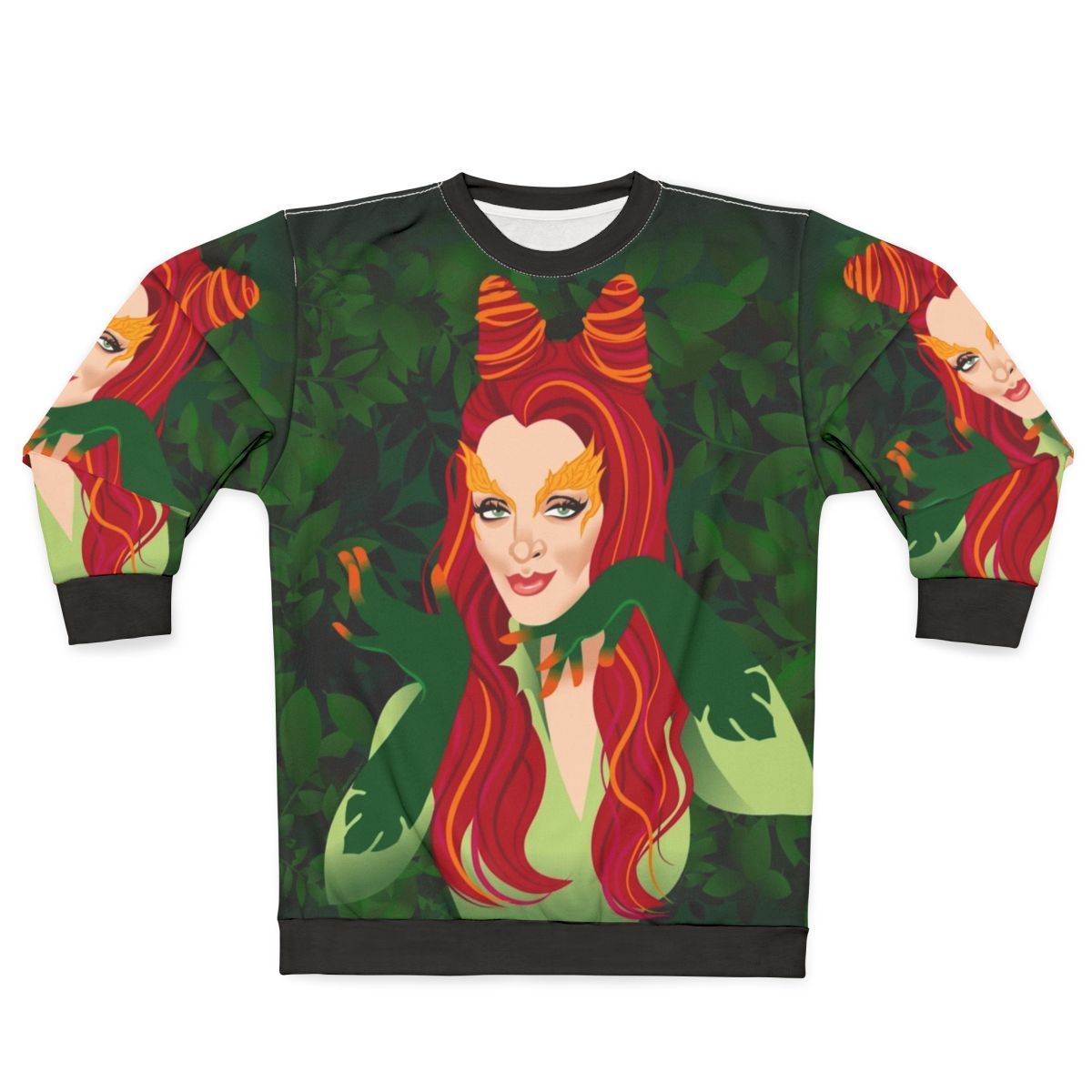 Poisonous Kiss Sweatshirt featuring Alejandro Mogollo's dark graphic design