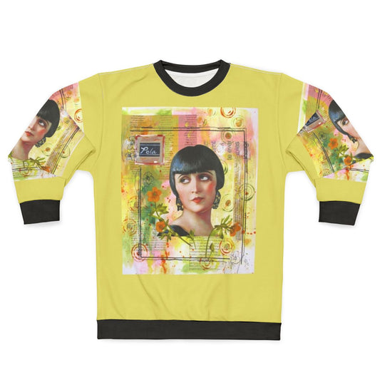 Pola Negri Collage Sweatshirt - Vintage Hollywood Movie Star Portrait