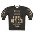 Police Officer Sweatshirt with Typography Design