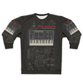 Polivoks space sweatshirt with vintage Soviet and electronic music design