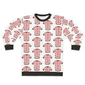 Polka dot cycling jersey sweatshirt for outdoor bike riding and mountain climbing