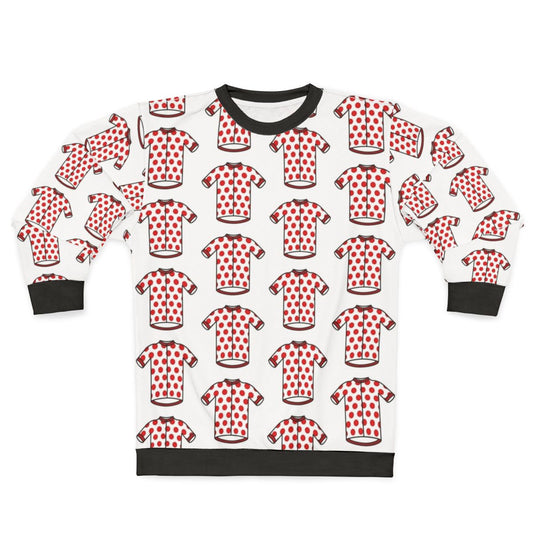 Polka dot cycling jersey sweatshirt for outdoor bike riding and mountain climbing