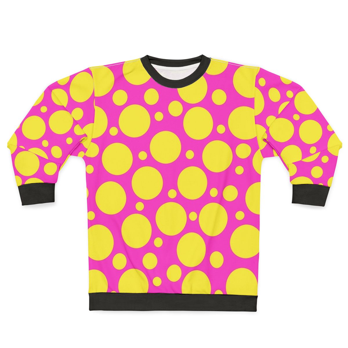 Colorful polka dot sweatshirt