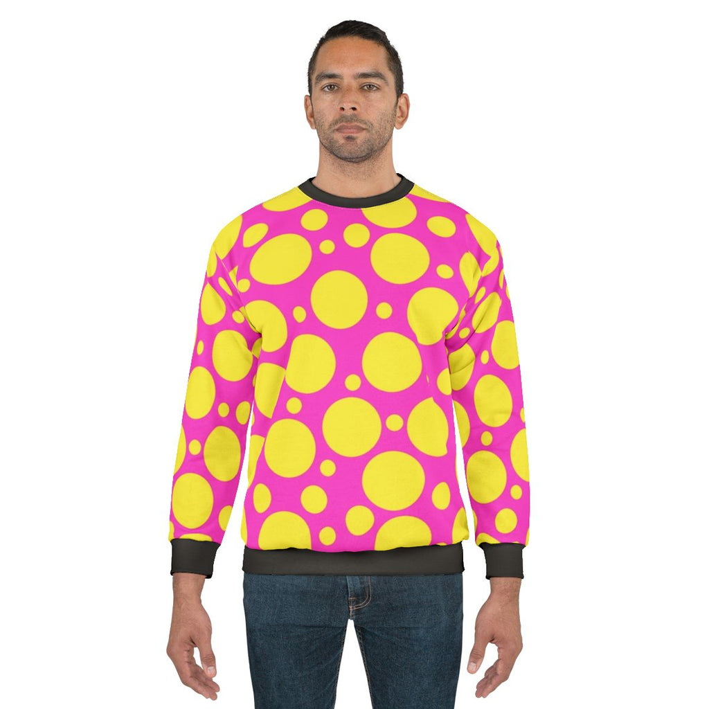 Colorful polka dot sweatshirt