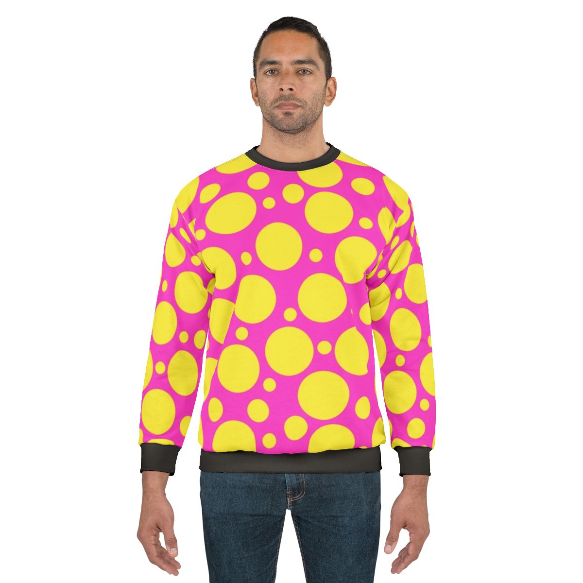 Colorful polka dot sweatshirt
