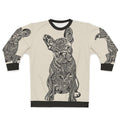 Polynesian French Bulldog Sweatshirt with Tattoo Inspired Design