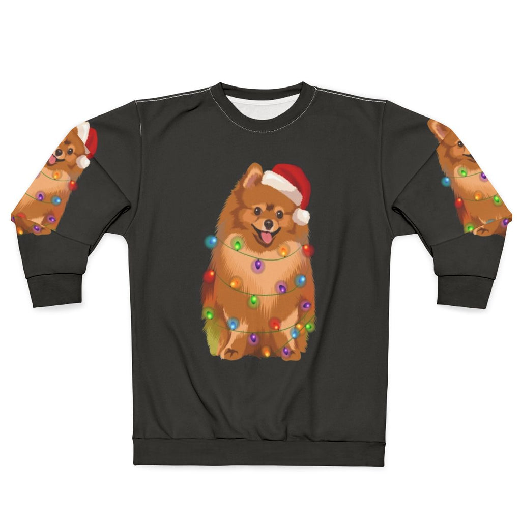 Pomeranian Christmas Lights Sweatshirt
