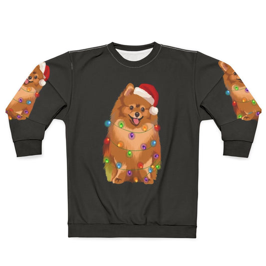 Pomeranian Christmas Lights Sweatshirt