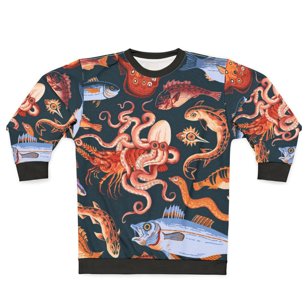 Pompeii Mosaic Sweatshirt Featuring Ancient Roman Artwork