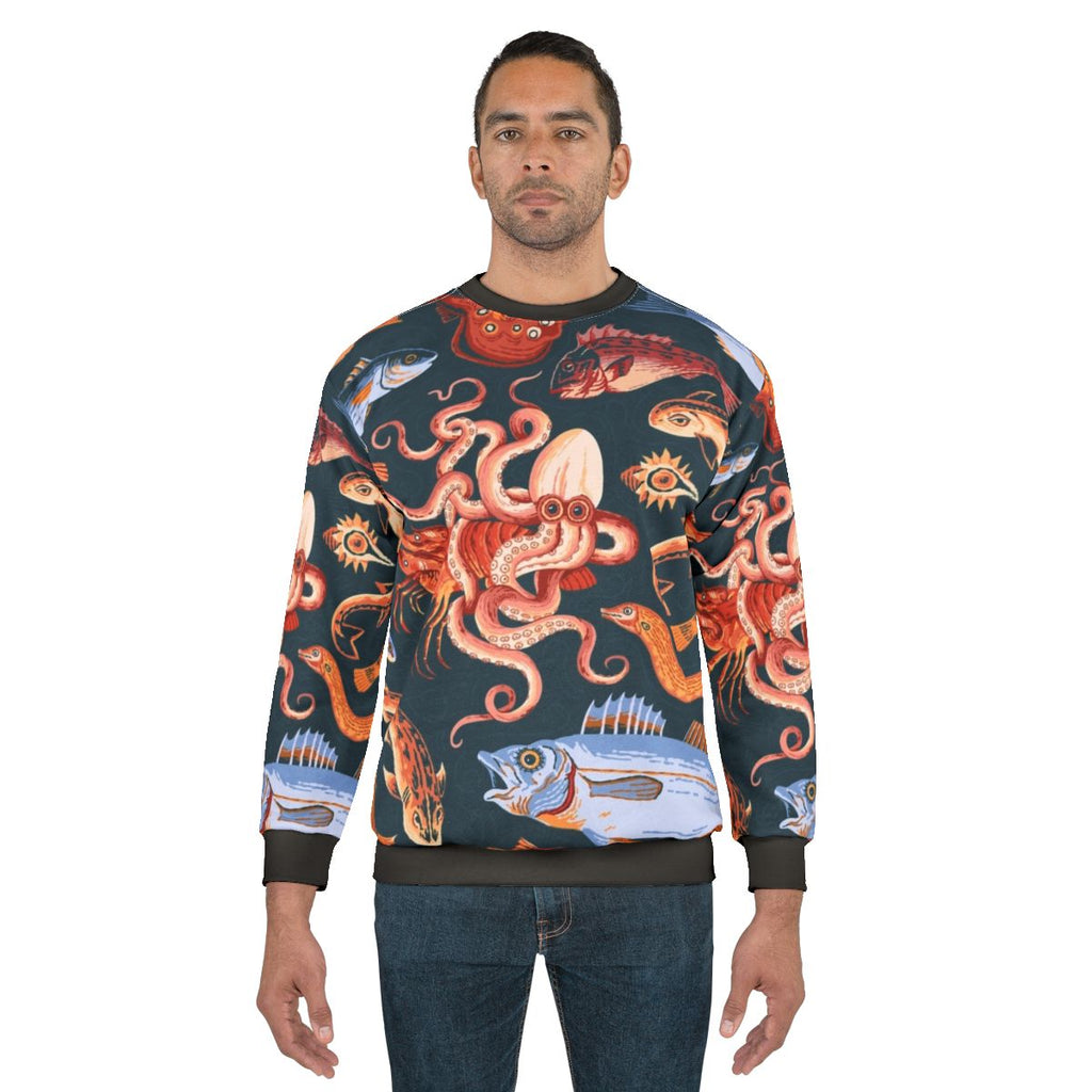 Pompeii Mosaic Sweatshirt Featuring Ancient Roman Artwork
