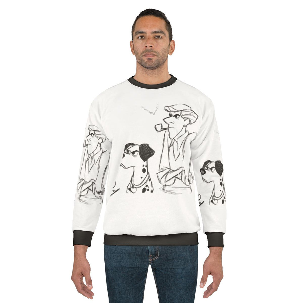 Pongo and Roger 101 Dalmatians sketch sweatshirt