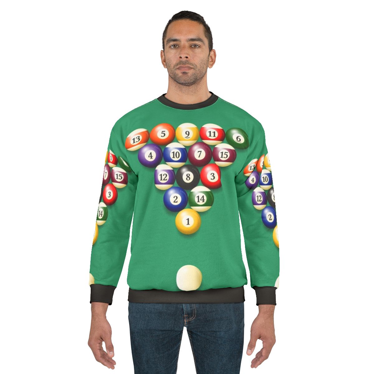 Colorful pool balls sweatshirt