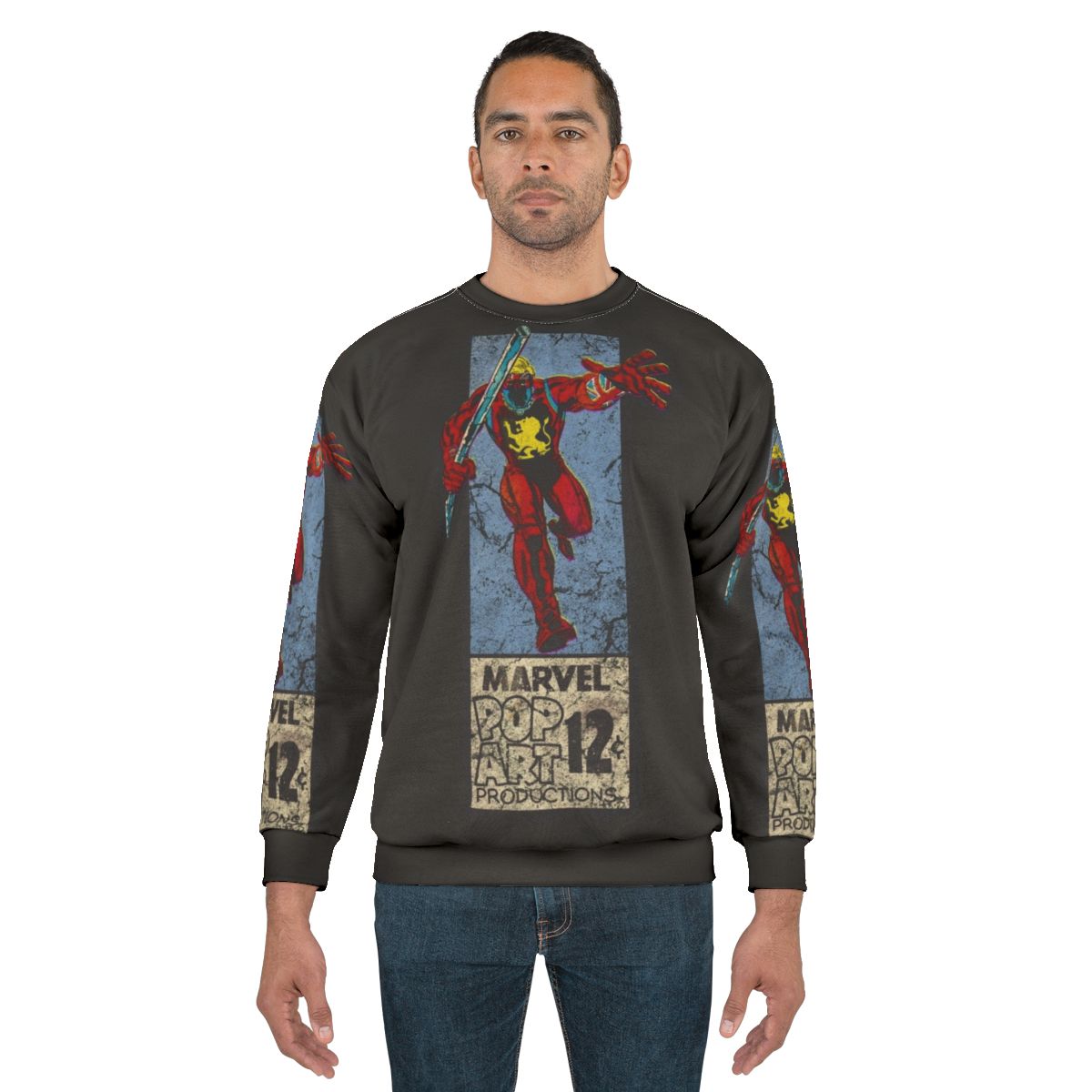 Retro Pop Art Britain Superhero Comics Sweatshirt