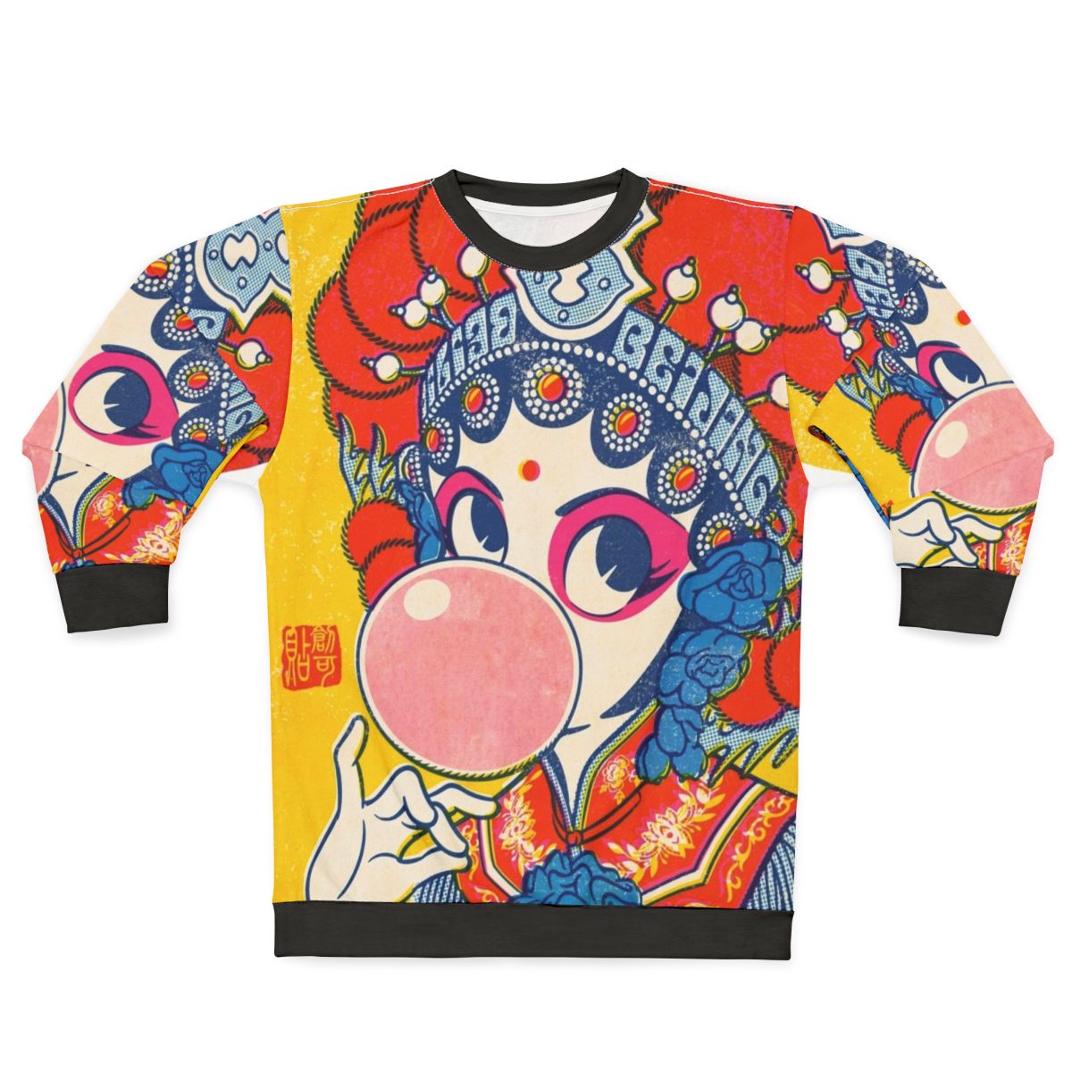 Beijing Opera Inspired Pop Art Sweatshirt