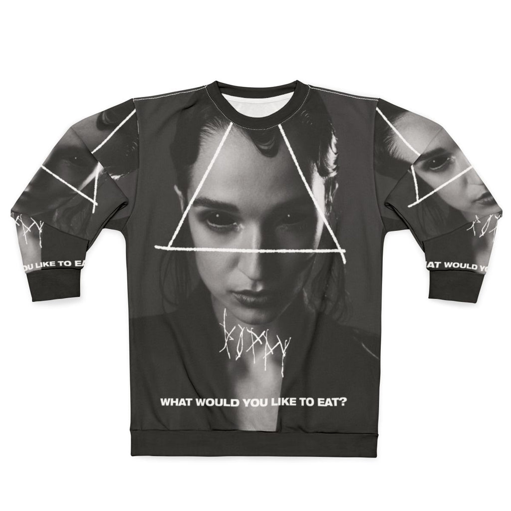 Poppy "What Would You Like to Eat" Industrial Goth Sweatshirt