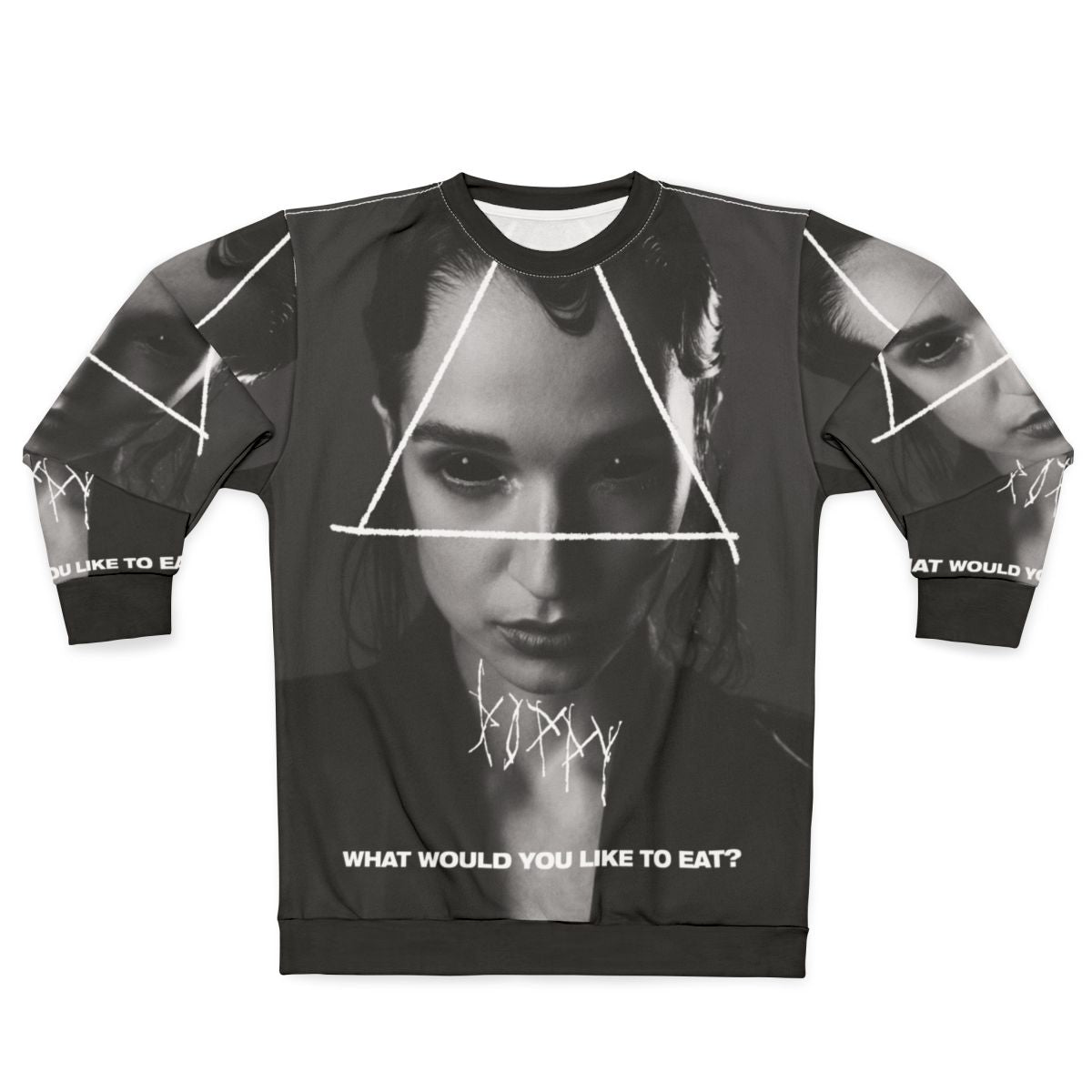 Poppy "What Would You Like to Eat" Industrial Goth Sweatshirt