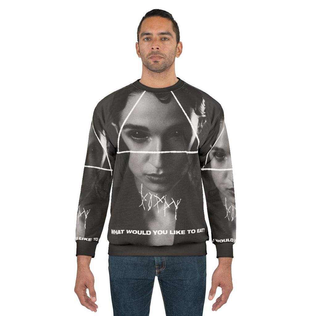 Poppy "What Would You Like to Eat" Industrial Goth Sweatshirt