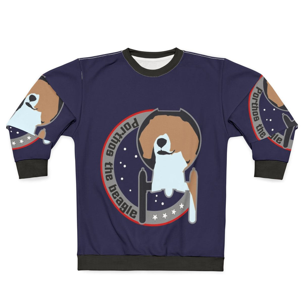 Porthos the Beagle Star Trek Enterprise Sweatshirt