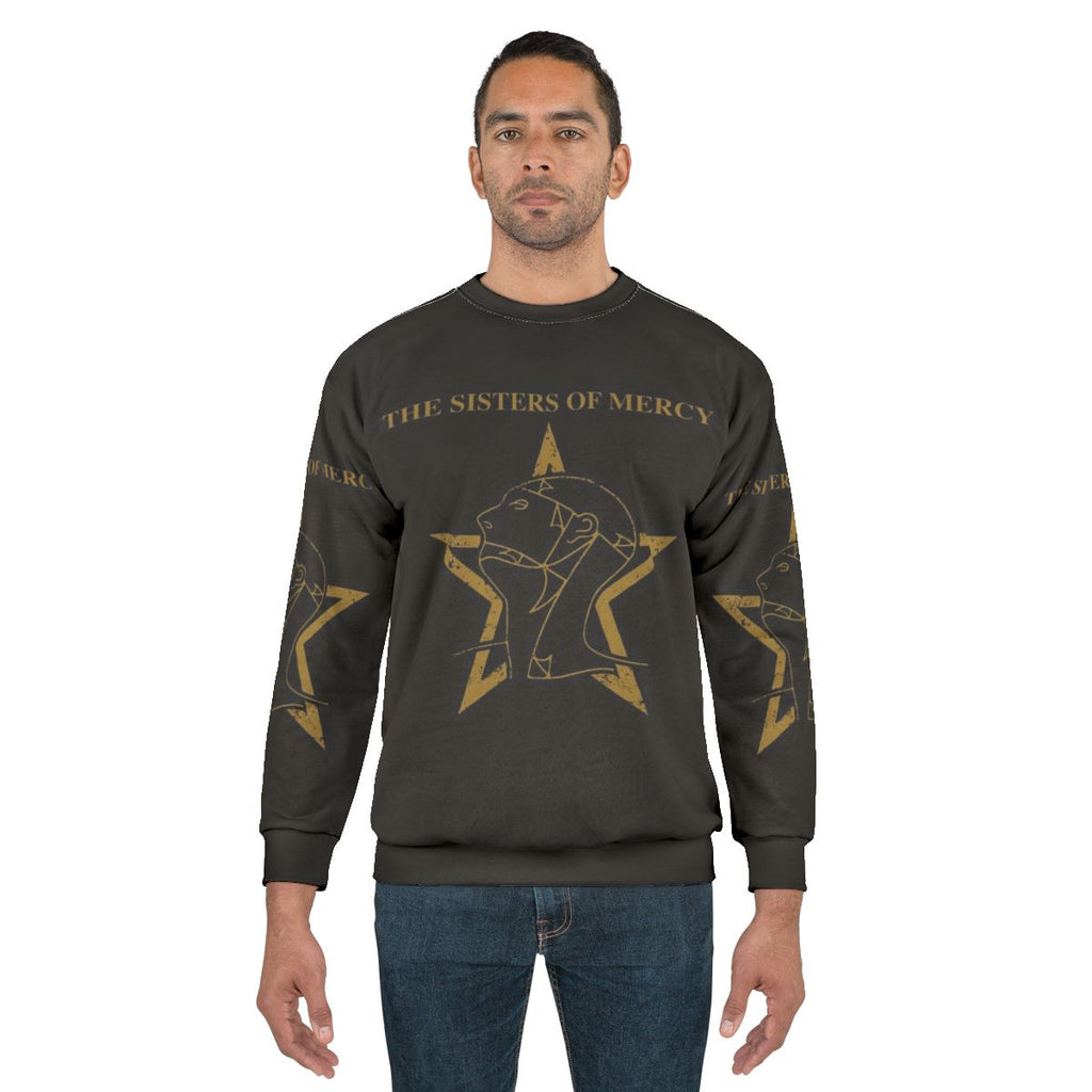 Post Punk Music Sweatshirt with Alternative Rock and New Wave Inspired Design