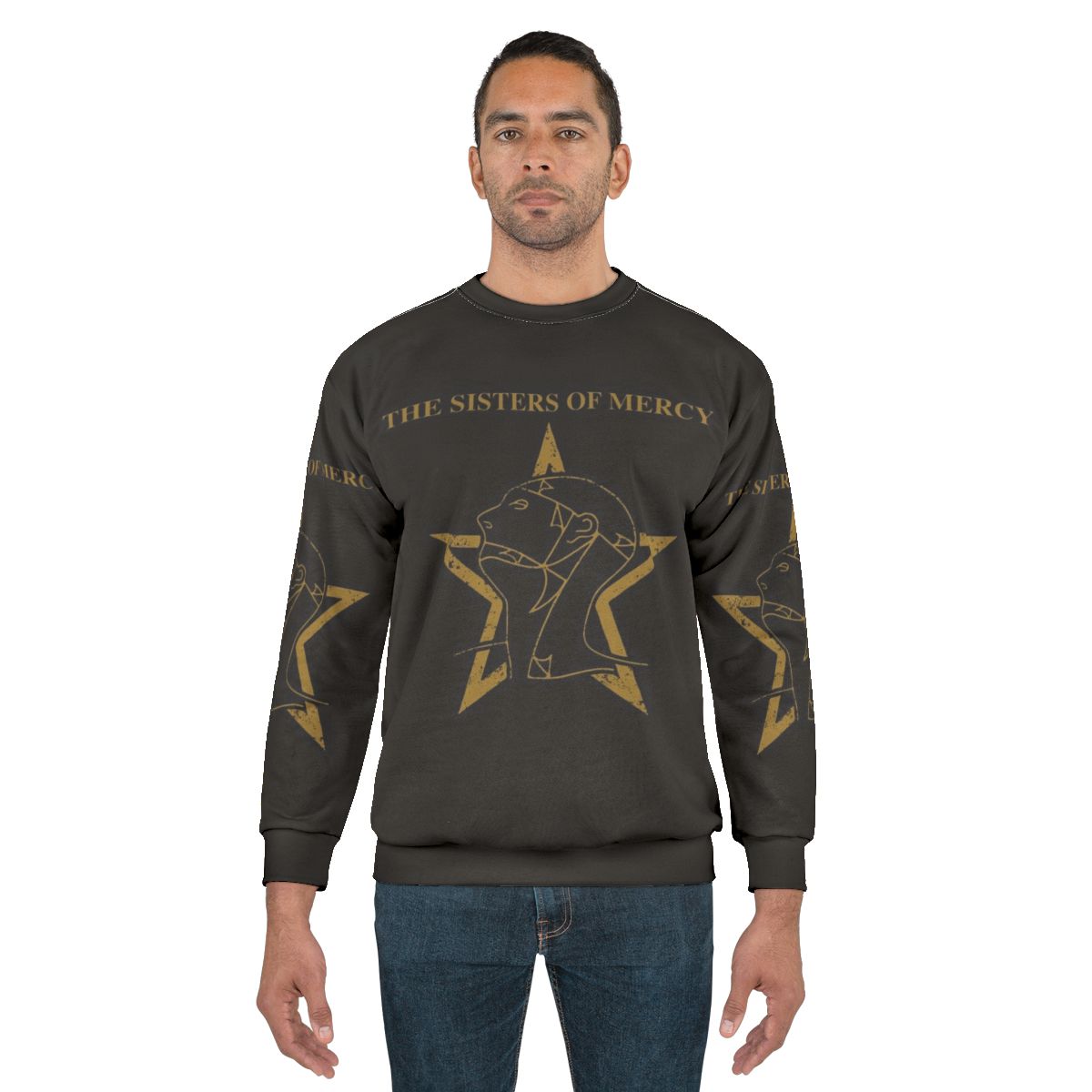 Post Punk Music Sweatshirt with Alternative Rock and New Wave Inspired Design