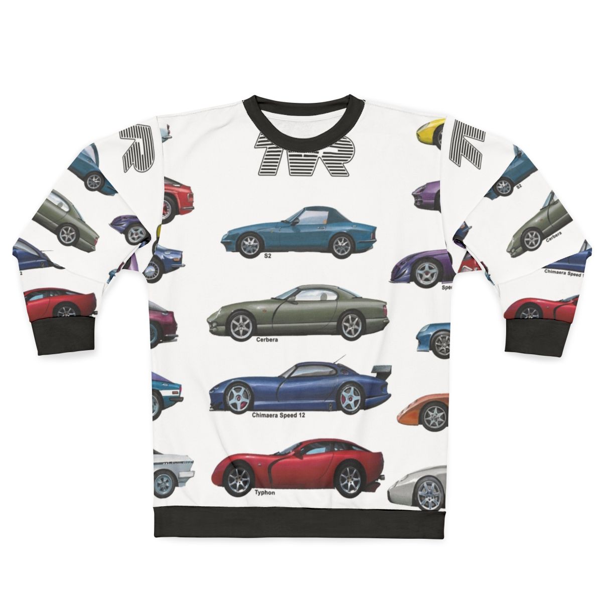 Vintage TVR Cerbera, Chimaera, and Grantura Car Enthusiast Poster Sweatshirt