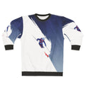 Powder skiing sweatshirt with vintage ski illustration