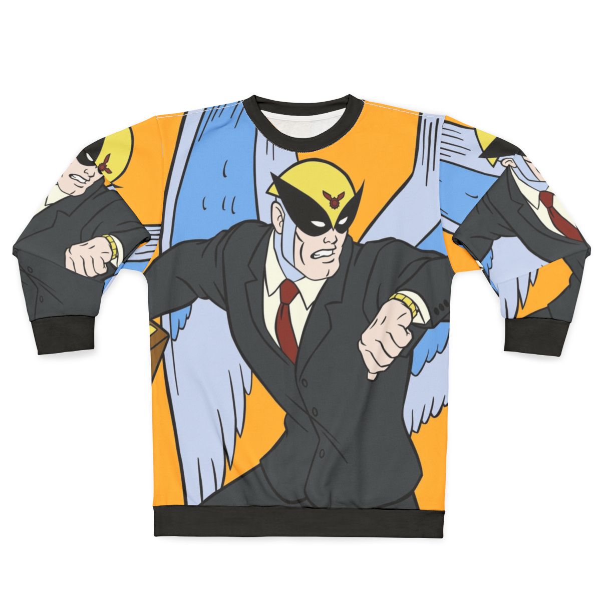 Power of Attorney Sweatshirt with Cartoon Superhero Design