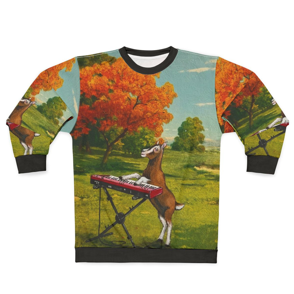 Practicing In The Meadow Sweatshirt featuring country music art
