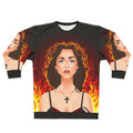 Prayer Sweatshirt with Christian Cross Graphic