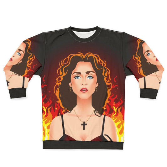 Prayer Sweatshirt with Christian Cross Graphic
